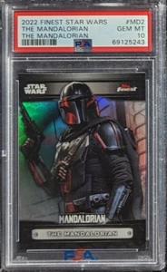2022 Topps Finest Star Wars The Mandalorian Base Refractor PSA 10 - Picture 1 of 1