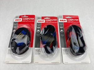 1" Width RCA Universal Cable Ties Hook and Loop 3 Packs of 10 - Picture 1 of 3