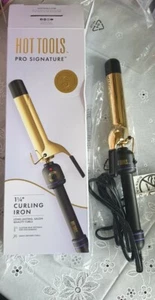 Hot Tools Pro Signature Gold Curling Iron 1 1/4" Inch Long Lasting - Picture 1 of 7