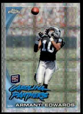 2010 Topps Chrome X-Fractor RC Armanti Edwards Carolina Panthers - Image 1 of 2