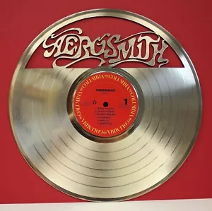 Aerosmith Gold laser cut LP record wall art - Picture 1 of 4