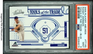 2005 Playoff Absolute Memorabilia Randy Johnson BLUE /150, PSA 9 POP 1 (No 10) - Bild 1 von 3