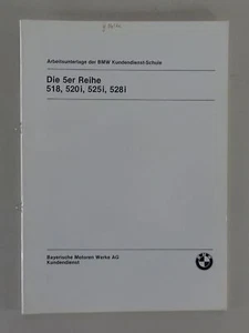 Schulungsunterlage Seminario BMW 5er-Reihe E28 518 520i 525i 528i Stand 06/1981 - Imagen 1 de 3