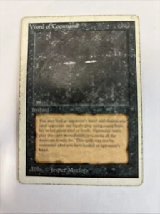 Mtg Word Of Command Unlimited Heavy Play Bad Centering Vintage 90s 1993 - Picture 1 of 2