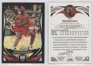 2004-05 Topps Chrome Black Refractor /500 Ben Gordon #168 Rookie RC