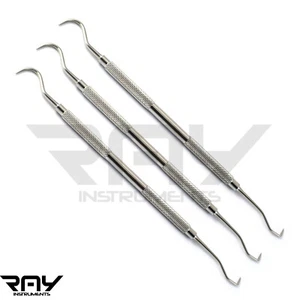 X3 Escalador Dental Falz Anterior Jacquette Towner U15/30 Doble Extremo CE - Imagen 1 de 3