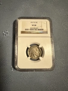 1917D NGC VF30 Buffalo Nickel - Picture 1 of 2