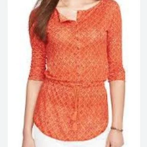 Lauren Ralph Lauren Orange Baumwolle Tunika Top Größe L Sommer - Bild 1 von 5