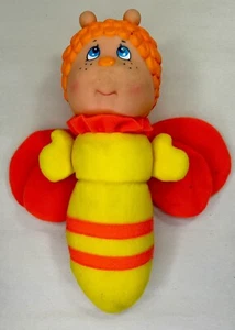 Vintage 1991 Glo Worm Friend Hummel Biene Bug Schmetterling Leuchten 90er Jahre Spielzeug Plüschtier funktioniert - Bild 1 von 4