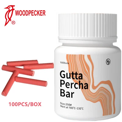 WOODPECKER 100pc/bottle Dental Endodontic Gutta Percha Pellet Bar for Obturation System