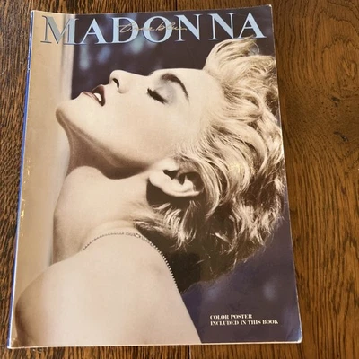 Cancionero Madonna True Blue Partituras Cuaderno Piano Guitarra Vocal Sin Póster Foto 1 de 4