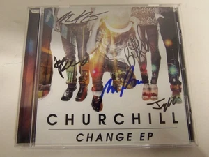 Churchill Rock Band SIGNIERT Autogramm Change EP CD Hülle und Disc - Bild 1 von 5