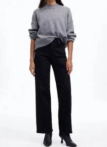 Madewell The Perfect Vintage Wide Leg Jeans Denim Hose Schwarz Damen 30 P - Bild 1 von 11