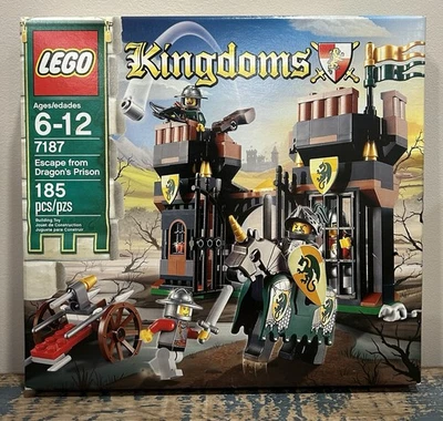 Lego 7187 REINOS Escape from Dragon's Prison Sellado de Fábrica - Juego Retirado Nuevo Foto 1 de 4