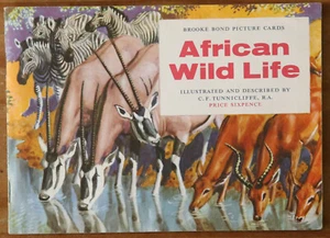 Tarjetas con fotos de Brooke Bond - vida silvestre africana - conjunto de piezas (35 tarjetas) en álbum - Imagen 1 de 18