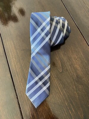 Van Heusen синий белый и серый клетку галстук отличном состоянии  - Изображение 1 из 4