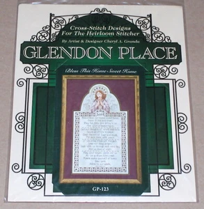 Glendon Place Angel "Bless This Home Sweet Home" Cross Stitch Pattern NIP - Picture 1 of 2