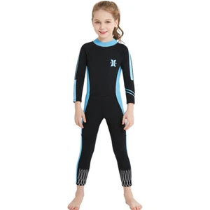 Little Kids Girls Boys UV Protection Swimsuits 2.5mm Neoprene Keep Warm Wetsuit - Picture 1 of 49