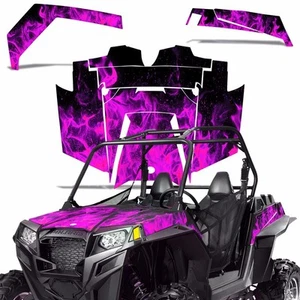 UTV Graphics Kit Decals Stickers For Polaris RZR XP 900 11-14 ICE FLAMES PK - Picture 1 of 4