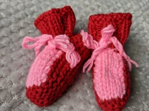 Handmade Crochet Baby Booties - Picture 1 of 3