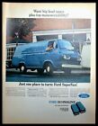 1967 FORD ECONOLINE VAN BLUE SUPERVAN Vintage Print Ad