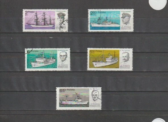 Poland 1980 SG2685-89 5v of 6 NH/CTO Cadet Ships and their Captains-Naval School - Image 1 of 1