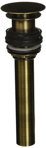 Jalco Stationary Round Lavatory Drain Euro Style In Antique Brass 835-AB 4773838 - Picture 1 of 2