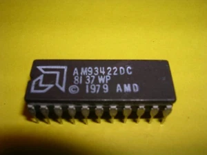 Advanced Micro Devices (AMD) AM93422DC Chip (256 x 4-Bit TTL Bipolar IMOX RAM) - Picture 1 of 3