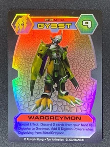 Wargreymon DT-105 Mega GYBST Series 3 Bandai Digimon Card D-Tector  Foil 2002 - Picture 1 of 3