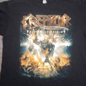Kreator Heavy Metal Band T Shirt Men's Large Short Sleeve Black Used - Picture 1 of 13