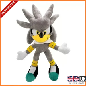 ⚪Sonic Silver the Hedgehog Peluche Juegos Dibujos Animados Peluche Juguete SEGA Nuevo Reino Unido⚪ - Imagen 1 de 2