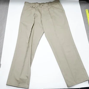 Dockers Dress Pants Men's 40 X 34 Beige 100% Cotton Pleated Relaxed Fit Formal - Picture 1 of 7