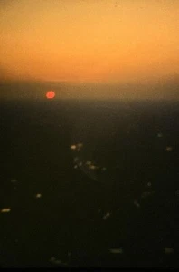 Vintage Foto Dia Sonnenuntergang - Bild 1 von 2