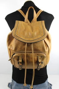 Vintage Colorado Tan Genuine Leather backpack bag - Picture 1 of 18
