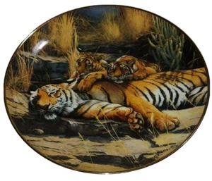 Royal Doulton Franklin Mint Collector Plate Cat Napping Weberbaler - Picture 1 of 5