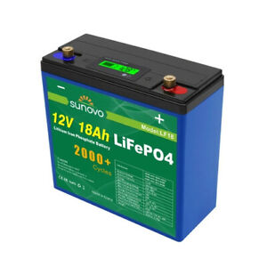 BATTERY – Rechargeable 12v 18Ah Deep Cycle LiFePo4 Lithium Part No.: SLF18 C17