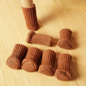 4/8/12STK StuhlbeinSocken Gestrickte Möbel Fußbodenschutz Dehnbar Tischabdeckung - Bild 1 von 17