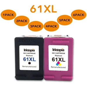 Cartucho de tinta para HP 61 XL para Deskjet 2540 3510 3516 2512 2514 3050A 3052A, - Imagen 1 de 35