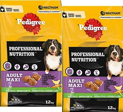 2 x 12 kg Pedigree Adult Maxi Geflügel Gemüse (€ 3,44/kg) Professional Nutrition - Bild 1 von 3