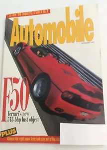 Automobile November 1995 Magazine Ferrari F50 - Picture 1 of 5