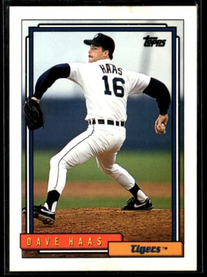 1992 Topps Dave Haas Detroit Tigers #665 - Image 1 of 2