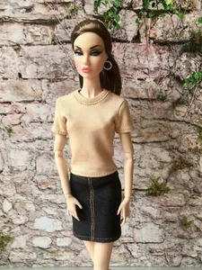 Bouutique Vital Short Sleeve T-shirt for Poppy Doll 12 Inch, many colors - Picture 1 of 31