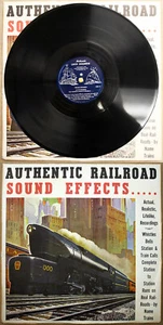 VINTAGE 1948 STAR ELECTRONICS AUTHENTIC RAILROAD SOUND EFFECTS 78 RPM RECORD - Picture 1 of 6