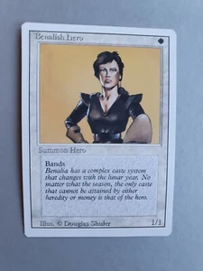 Benalish Hero, MTG Revised (1994) Common White Creature NM - Picture 1 of 2
