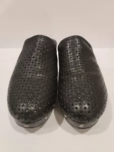 Rockport Black Leather Clogs Comfort Vintage Style Women’s 8 - Picture 1 of 5