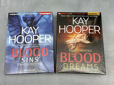 Lot of 2 Sealed Kay Hooper audiobooks on CD Bishop Files Blood Sins Blood Dreams