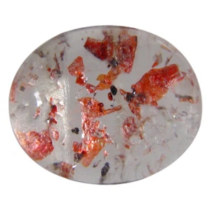 7,78 ct AAA augenöffnender ovaler Cabochon (14 x 11 mm) Erdbeerfarbe Quarz - Bild 1 von 1