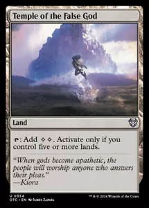 (x4) Temple of the False God 0334 Playset Uncommon Thunder Junction MTG NM - Picture 1 of 2