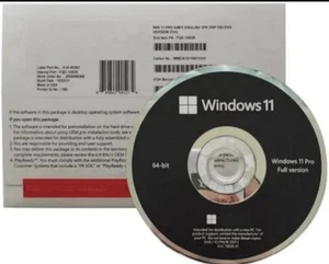 Windows 11 Pro DVD 64-Bit Genuine Microsoft Lifetime License Sealed - Picture 1 of 1