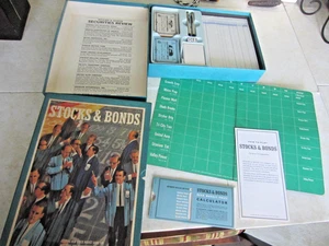 Juego de estantería 3M de colección ACCIONES Y BONOS juego de rol inversor comerciante caja abierta 1964 - Imagen 1 de 7
